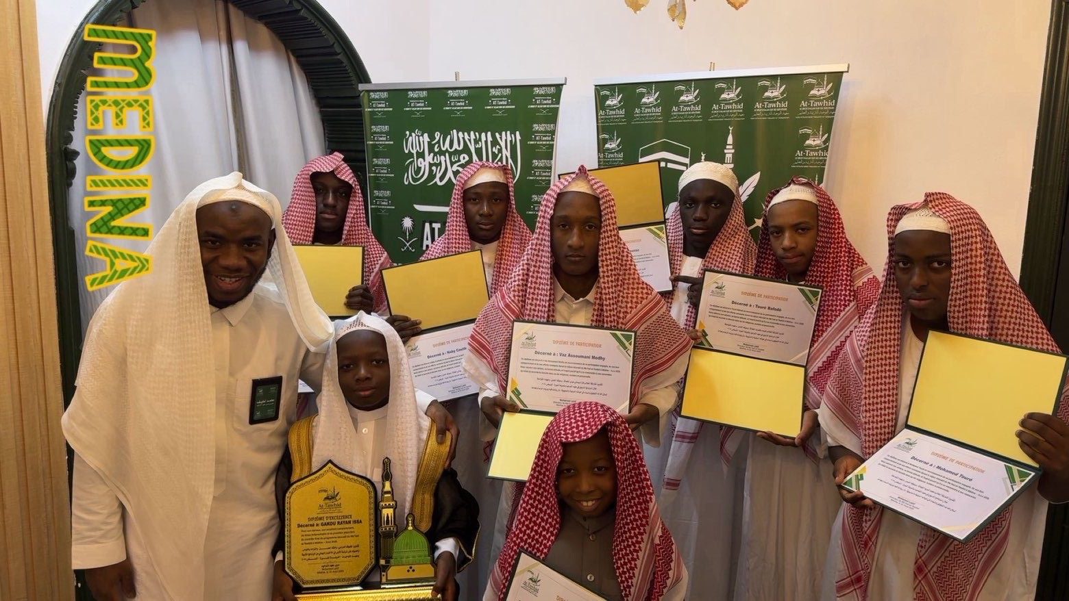 Remise des certifications aux premiers élèves du Maahad At-Tawhid